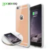 Qi Wireless-Ladegerät Receiver Case für iPhone 6 6 s 6 6 s Plus 5 5 s Se Silicon Phone Cover mit Adapter verwendet auf Wireless Charging Pad T0910