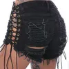 Nieuwe sexy korte jeans paaldansen vrouwen denim shorts jeans micro jean ultra midden stijging taille clubwear voor vrouwen