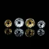 1000pcs Lot 18K White Gold Plated Gold Silver Color Crystal Rhinestone Rondelle Pärlor Löst distanspärlor för DIY -smycken som gör WH254Y