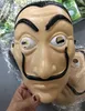 Cosplay Party Mask La Casa de Papel Salvador Dali Ny Kostym Movie Mask Realistisk Halloween Xmas Tillbehör HH7-929