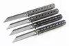 Yeni 4 Tasarım Stilleri Flipper Katlanır Bıçak D2 Saten Tanto Blade TC4 Titanyum Alaşım Kolu Açık EDC Cep Bıçaklar