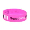 1PC Squat Jump Climb Throw Lift CrossFit Braccialetto in silicone largo un pollice per regalo sportivo Taglia per adulti 6 colori