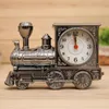 Train Pattern Retro Alarm Clock Home Desk Decoration 3 Colors Creative Quartz Clocks Crafts Birthday Gift