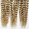 300g crépus bouclés Extensions de Cheveux Humains Je pointe Cheveux Kératine Fusion Extensions Vrais Cheveux Brésiliens Coloré Couleur 1G/1S