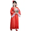 Traditionella Kinesiska Folk Dance Dance Kostymer Ancient Opera Tang Dynasty Han Ming Barn Hanfu Klänning Kläder Tjej Barn Barn
