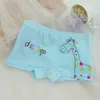 Julfrämjande! Barnflickor Söt giraff Bamboo Fiber Panties Kids Soft Modal Cotton Boxers Studenter Cartoon Underwear 4-12T U4