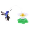 Pet Cat Toys Electric Rotating Butterfly Bird Rod Wire Funny Cat Scratching Toy Teaser Interactive Playing Products for Cats