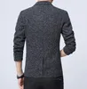Spring Autumn Fashion Trend Men Slim Single Button Long Sleeve Small Wool Suit Jacket / Male Business Casual Blazers Coat