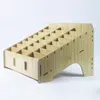 Boîte de rangement en bois Creative Desktop Office Meeting Finishing Grid Multi Cell Phone Rack Shop Display Organizer Mobile Phone Manage2659