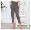 Spring Summer High Waist Harem Pants Women Plaid Business Style Long Casual Female Office Lady Black Trousers Plus Sizes