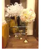 2018販売スリムメタルフラワー花瓶ウェディングメタルゴールドフラワートランペット花瓶の結婚式のためのセンターピース5299602