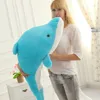 promotion large lovers dolphins plush toy kawaii animals doll cute doll pillow girl birthday gift 55inch 140cm DY50330