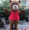 Teddy Bear Costume De Mascotte Teddy Costume Adulte Déguisement Vêtements Costume De Fête D'Halloween Drôle Animal Ours Costume D'Halloween 15 Sty209c