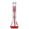 16" Beaker Bongs 5мм Толстые стекла водопроводная труба льда Pinch стекла Бонг с Downstem и Glass Bowl