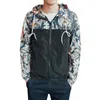 Jesienna kwiatowa bombowca kurtka z kapturem mężczyzn Hip Hop Slim Fit Flowers Pilot Bomber Mens Jacket płaszcz męskie kurtki Casaco plus size 4xl