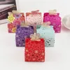 100st Laser Cut Candy Boxes Blommönster Favorithållare Butterfly Buckle Bröllop Juljubileum Party Presentförpackning 5 Stil