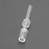 Narghilè punta al quarzo per 10 14 18mm Mini NC Kit Titanium Oil Rig Narghilè concentrato Dab Straw Glass Bong