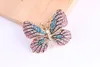 Fashion Colorful Rhinestones Brooches Alloy Plating Butterfly Animal Brooch Women Design Jewelry Full Rhinestone Exquisite Pins