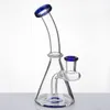 Smoke Glass Water Pipes Pyrex Bongs 14mm female joint Bong Smoking Pipe Dab Oil Rigs bubbler Hookahs beaker 943