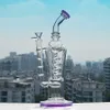 Freezable Bong Hookahs Recycler Dab Rigs Big Glass Water Pipes Thick Glass Water Bongs Tobacco Pipe Heady With 14mm banger