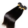 Brasileño peruano malasio indio camboyano cabello virgen recto teje paquetes 3/4 piezas extensiones de cabello humano Remy sin procesar trama doble