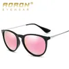 2021 Uv400 lunettes de soleil polarisées hommes femmes Vintage ronde métal cadre lunettes de soleil coloré lunettes de soleil