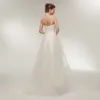 Haut bas robe de mariée de plage pas cher avec des bretelles spaghetti organza ruché corset dos vestidos de noiva robes de mariée