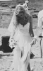 Summer Beach 2022 Свадебные платья Сексуальные белые белые спагетти -оболочки высокий расщепление кружевные шифоновые платье для свадебных платье