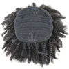 120G Menselijk Haar Kinky Ponytails Haarstukken voor Amerikaanse Zwarte Vrouwen Krullend Paardenstaart Trekkoord Clip op Pony Tail 5 Kleuren beschikbaar