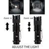 Mini Zoom T6/L2 Flashlight Led Torch 5 mode 8000 Lumens waterproof 18650 Rechargeable battery give free gift