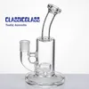 Bong in vetro da 7,25 pollici con 14 narghilè congiunti femminili Percolatore Dome Oil Rig Tubi per acqua Pyrex dab Rigs