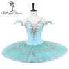 Erwachsene Professionelle Tutu Weiß Gold Frauen Pfannkuchen Weiß Schwan Ballett Tutus YAGP Wettbewerb Leistung Tutu Ballett Kostüm BT9234B