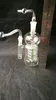 Hoist water bottle with gourd Wholesale Glass bongs Oil Burner Glass Water Pipes Oil Rigs Smoking Rigs