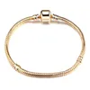 Lage Fabriek Groothandel 18KGP Armbanden 3mm Snake Chain Fit Pandora Charm Bead Bangle Armband Sieraden Cadeau Voor Mannen Vrouwen