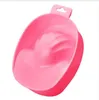 1 шт ногтей ручная стирка Remover замочить пластиковая чаша ногтей ванна маникюр инструмент