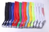 Calzini da calcio sportivi professionali per bambini adulti Calza lunga a righe colorate Calzini elastici traspiranti da pallavolo da calcio alti al ginocchio