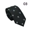 Creative Men Narrow Arrow Type Necktie Exquisite Designer Polyester Skull Embroider Multi Pattern Casual Ties Hot Sale