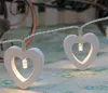 LED-Licht-Schnur-hölzerne Liebes-Herz-Form für Valentinsgruß-Tagesgeständnis-dekorative Lampen Energiesparende Dekoration beleuchtet kreatives 8xg Z