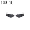 DSGN CO. 2018 frete grátis elegantes magros do gato óculos de sol olho por Mulheres Moda Mulher Cateye Óculos 6 cores UV400