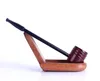 Wooden Mini pipe, hammer, depicting pipe, mahogany straight rod, male universal filter cigarette holder.
