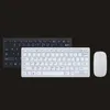 Combos clavier et souris de bureau sans fil 87 touches Kit tactile confortable avec clavier mince 2,4 GHz avec récepteur pour bureau noir et blanc