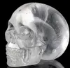 Natural Clear Quartz Crystal Skull Healing Reiki Carving 2 Beställningar