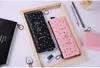 Cute Pink pencil case for girls Kawaii Black white Dot Pu Leather Pen Bag Stationery Pouch Office School Supplies