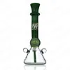 Стеклянная трубка для стаканов Bong Green Color Уникальные стеклянные бонги 8,7 "курительная трубка с прижимом и чашей