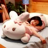 kawaii soft pink rabbit plush toy giant stuffed cartoon bunny doll toys sleeping pillows for girl gift decoration 90cm 115cm 145cm DY50428