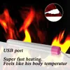 USB-uppvärmningsstång för Mens 'Masturbator Cup Pocket Pussy Realistisk Vagina Man Onani Warmer Bar Sexleksaker för män
