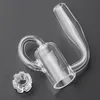 Diamond Knot Loop Recycler Quartz Banger Domeless Quartz Banger Nails Male Female 10mm 14mm 18mm Bong Oil Rings