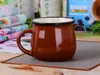 tazze per la pancia grande al dettaglio Tazza per la colazione in ceramica zakka grande multicolore tazza per la colazione tazza per fiocchi d'orzo tazza per la pancia grande A112