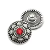 Yüksek Kaliteli Çiçek W254 18mm 20mm Rhinestone Metal Düğmesi Snap Düğmesi Bilezik İçin Mücevher Kadınlar İçin Mücevherat Gümüş Jewelry347t