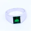 Nieuwe groene geboortesteen sieraden bruiloft band ringen voor vrouwen 5a zirkoon CZ 925 sterling zilveren vrouwelijke partij ring jubileum cadeau